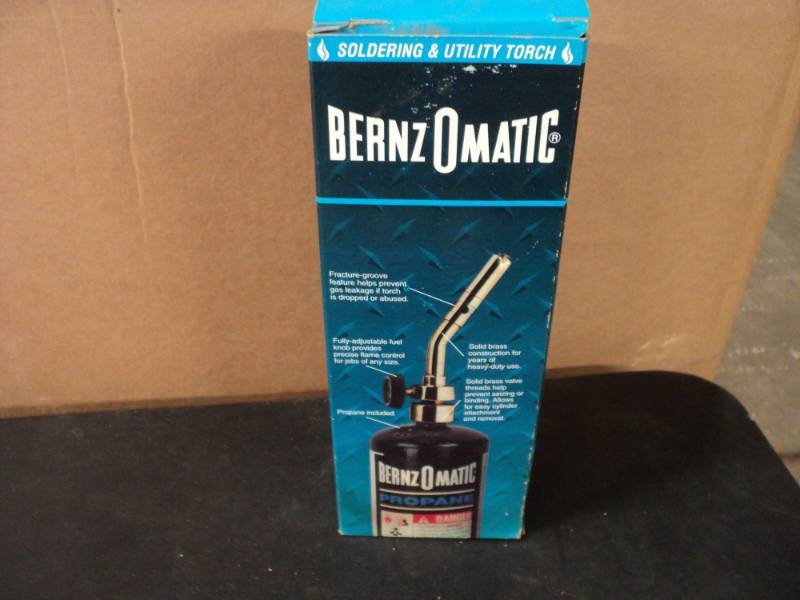 lot 124 image: Bernz O Matic UL100 Solid Brass Tor...