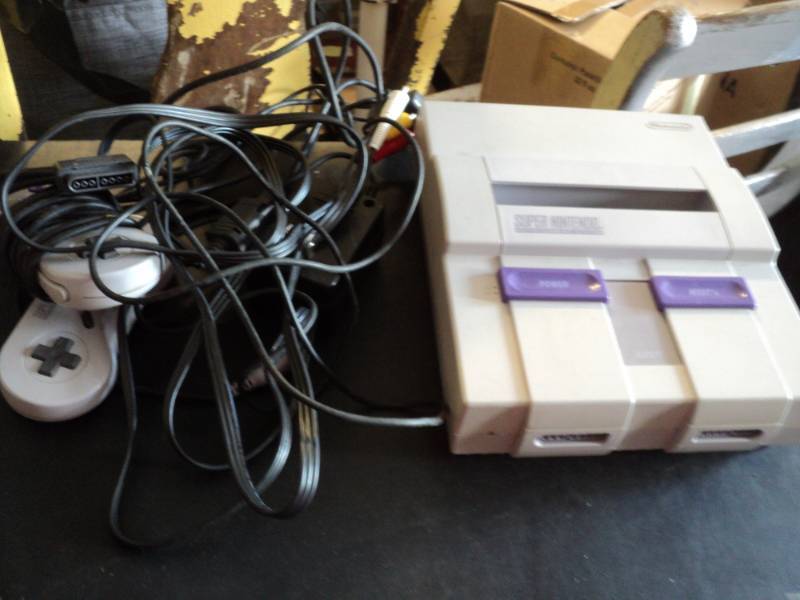 lot 159 image: Super Nintendo, Controls and Cords...