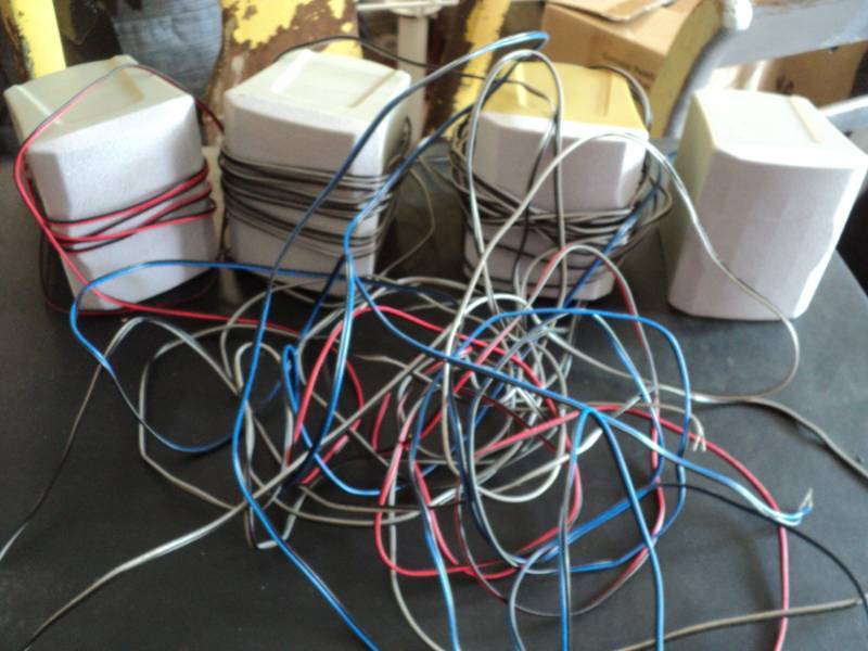 lot 163 image: 4 Speakers and Cords...