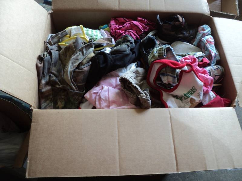 lot 175 image: Box of Toddlers Clothes...