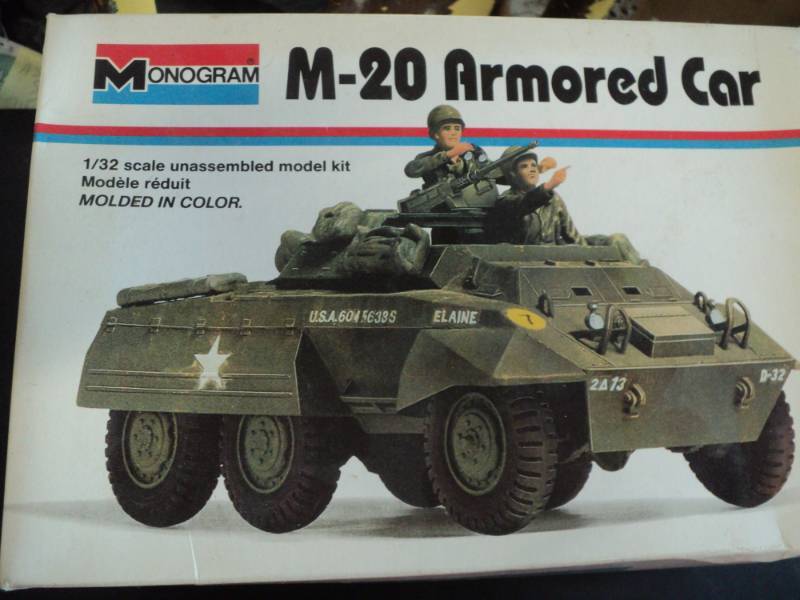 lot 204 image: Monogram M-20 Armored Car Kit and E...
