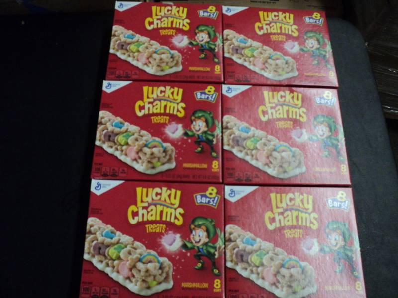 lot 245 image: 6 Boxes Lucky Charms Bars...