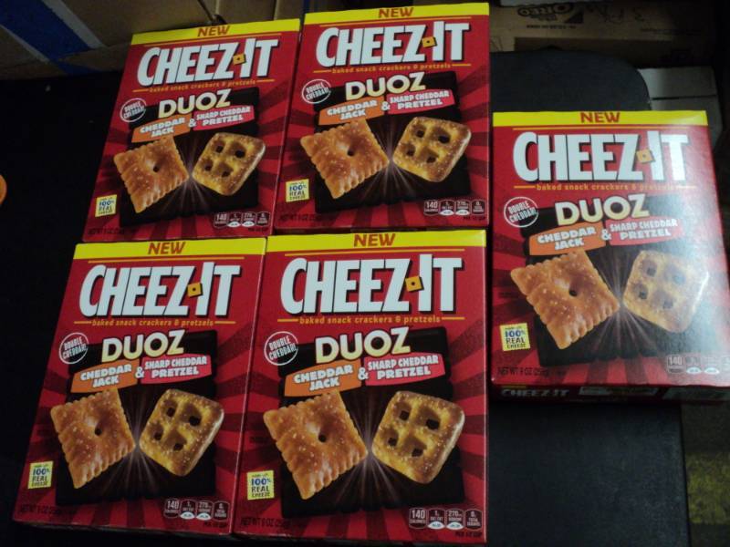 lot 249 image: 5 Boxes Cheez it Duoz each box 9 o...