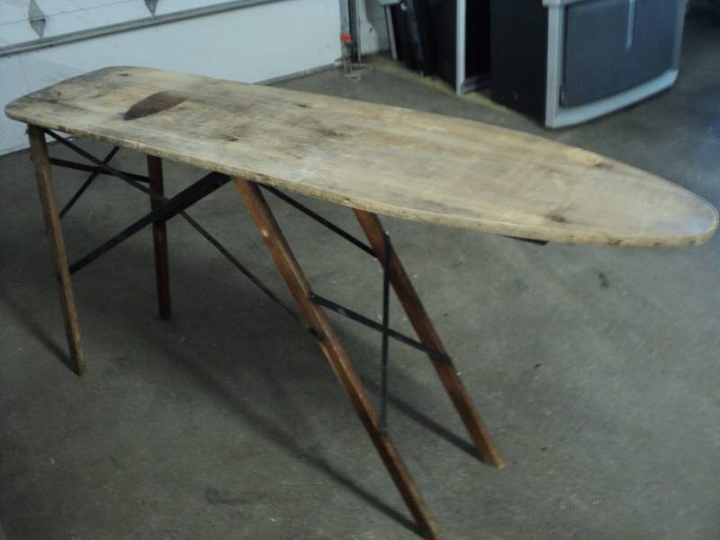 lot 264 image: Vintage Wood Ironing Board...