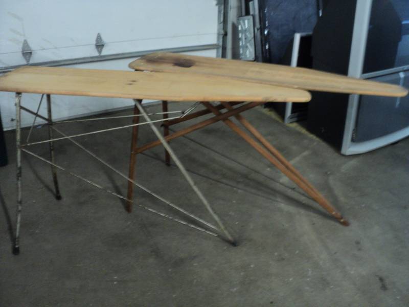 lot 265 image: 2 Vintage Wood Ironing Boards...