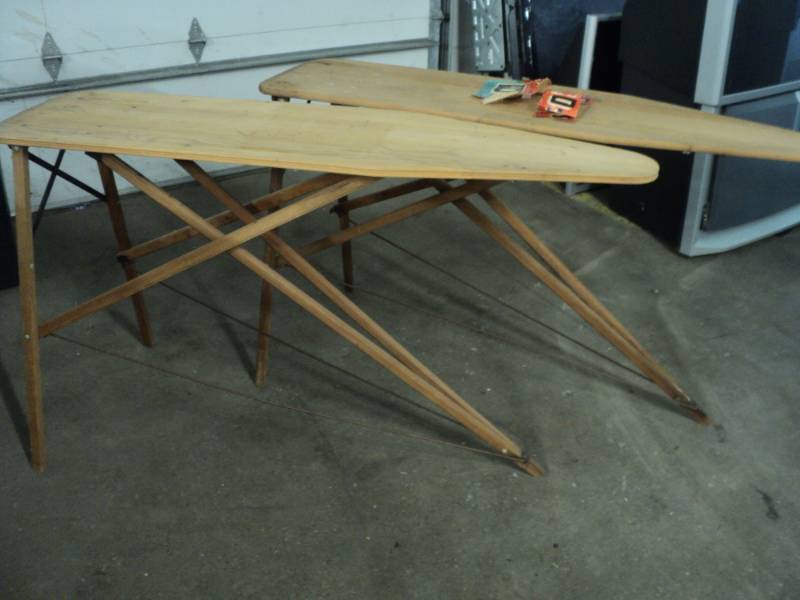 lot 266 image: 2 Vintage Wood Ironing Boards...