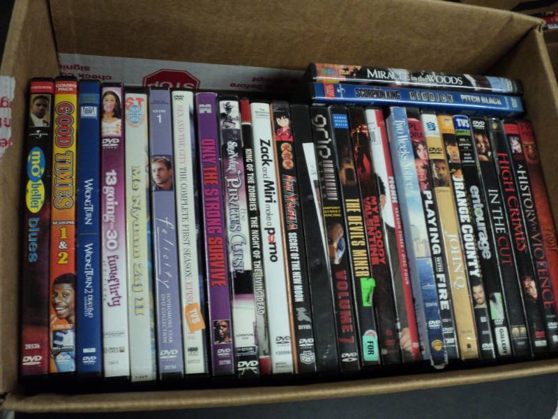lot 300 image: Box of DVDs...