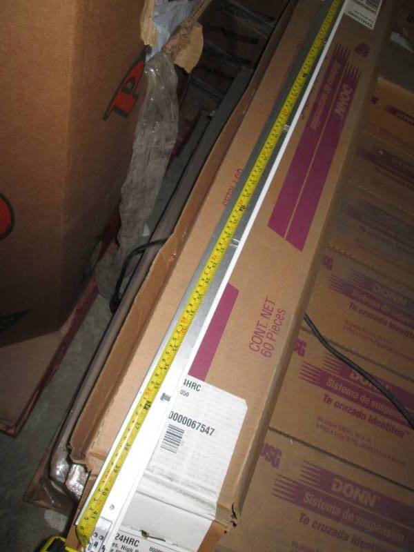 2 Boxes Of 60 Each Usg Suspended Ceiling Cross Tees Low Profile