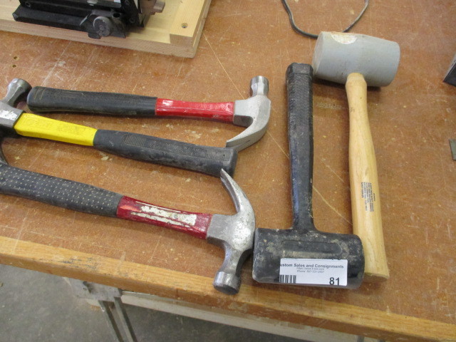 lot 81 image: Hammers and Mallets