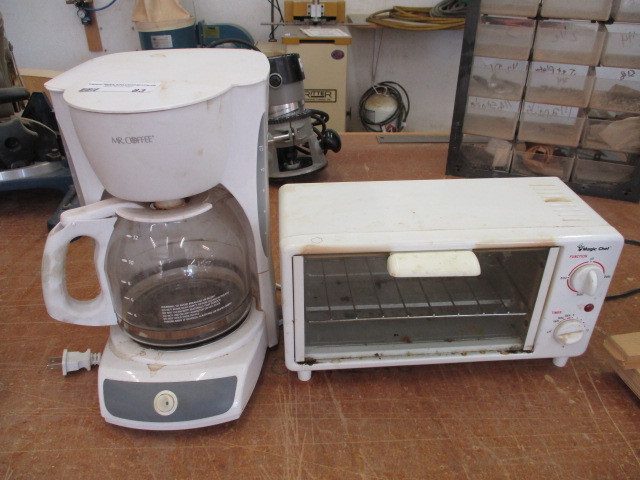 lot 83 image: Coffee Maker and Toaster Oven