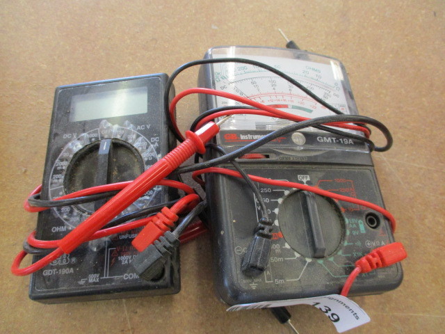lot 139 image: Multimeters