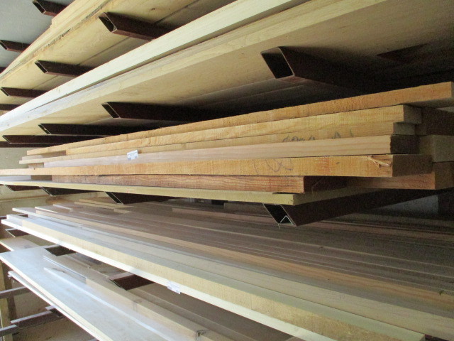 lot 158 image: Shelf lot of hardwood pieces
