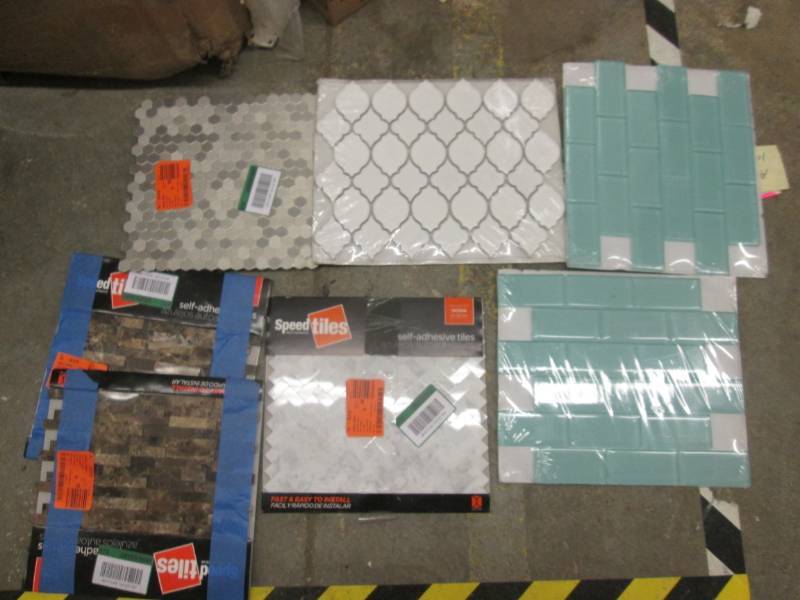 lot 19 image: 7 Sheets Assorted Decorative Tile...