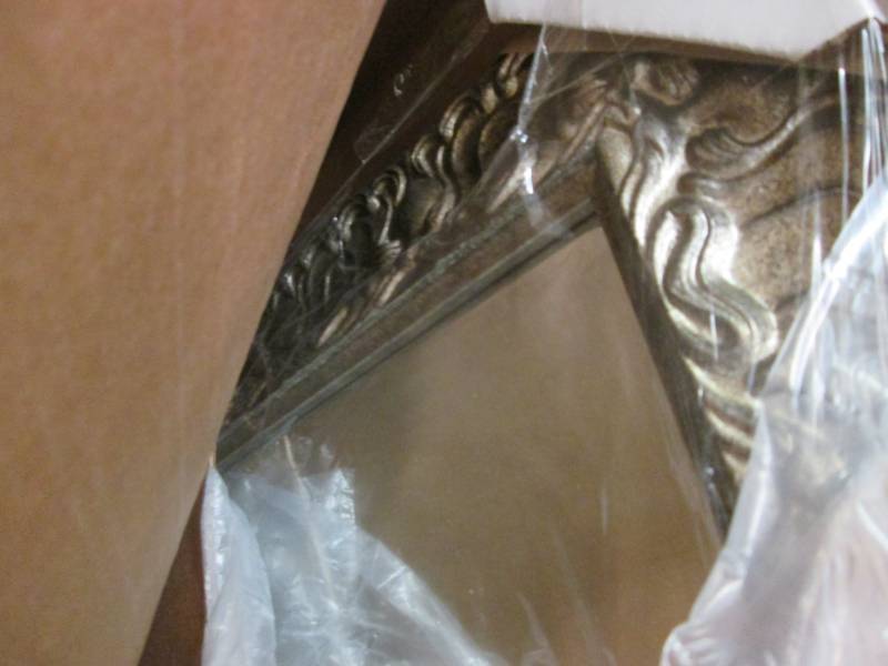 lot 70 image: Amanti Art Silver Luxor Wood 34 in....
