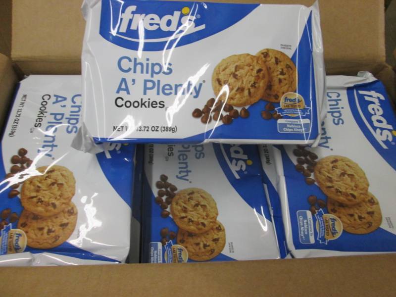 lot 158 image: Case of Freds Chips A Plenty Cooki...