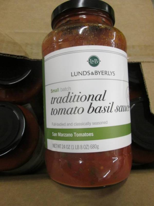 lot 180 image: Case of 12 Tomato Basil Sauce by Lu...
