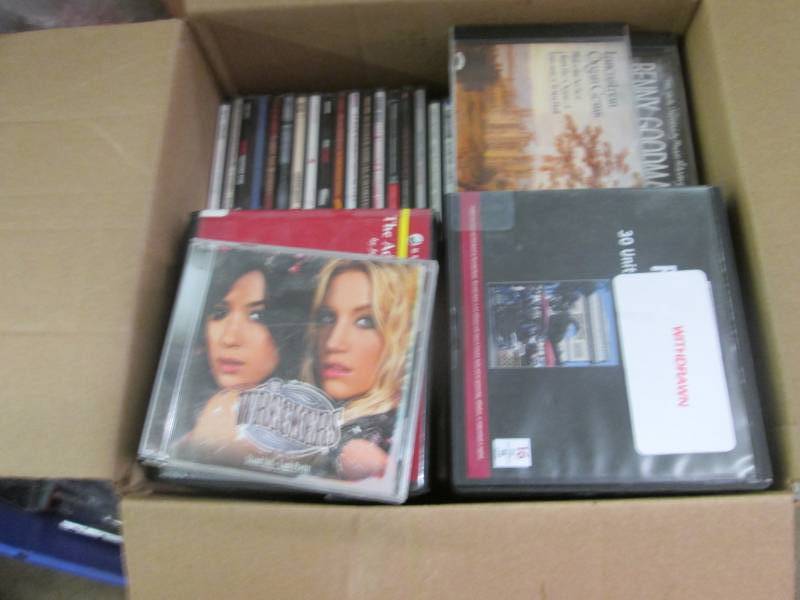 lot 240 image: Box Lot of Assorted Music & Book Cd...