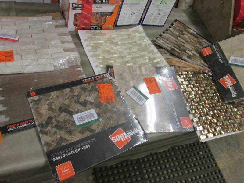 lot 254 image: 9 Sheets Assorted Decorative Tile...