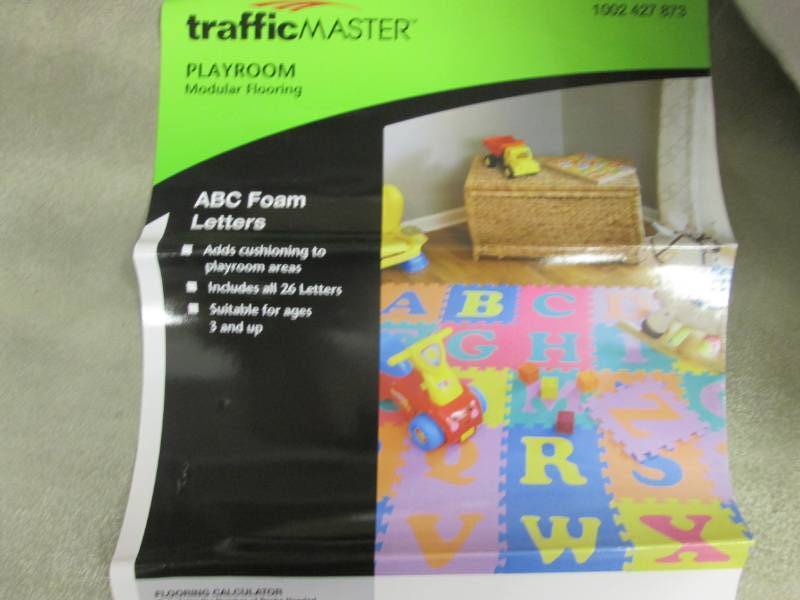 lot 272 image: TrafficMaster ABC Foam Letters - op...