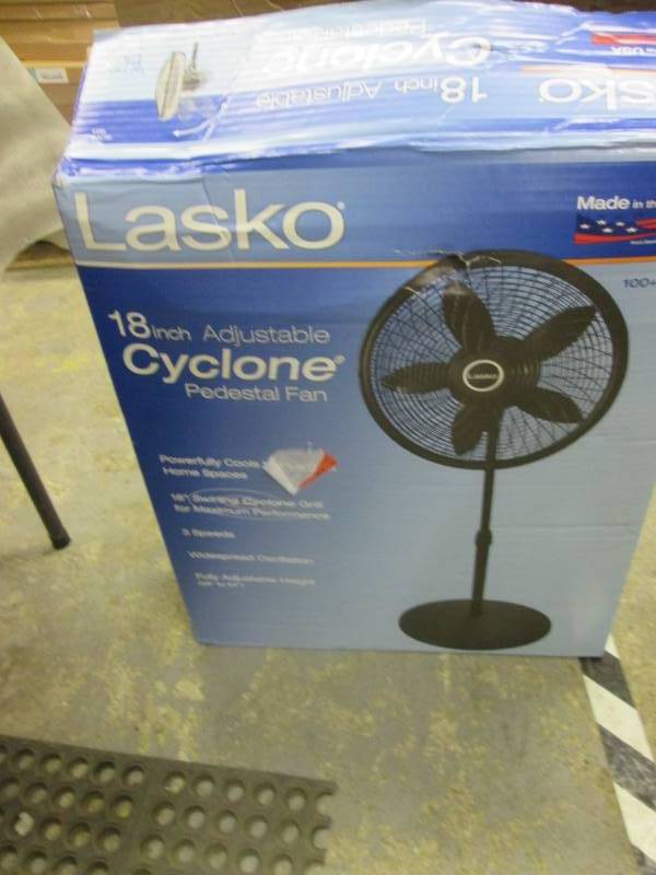 lot 294 image: Lasko Cyclone 18 in. Adjustable Ped...