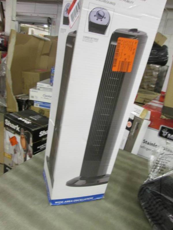 lot 307 image: 28 in. 40-Watt Oscillating Tower Fa...