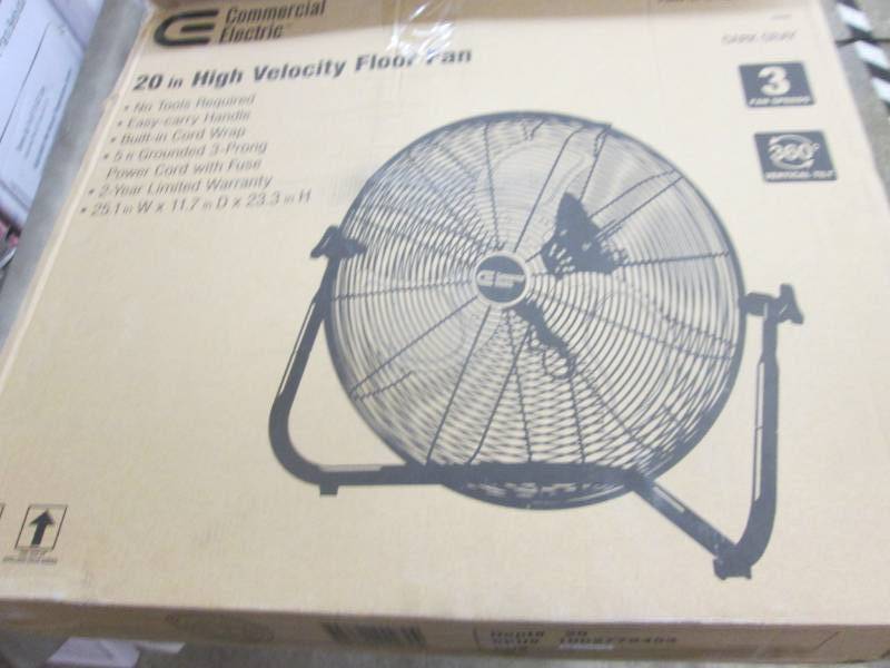lot 313 image: Commercial Electric 20 in. 3-Speed ...