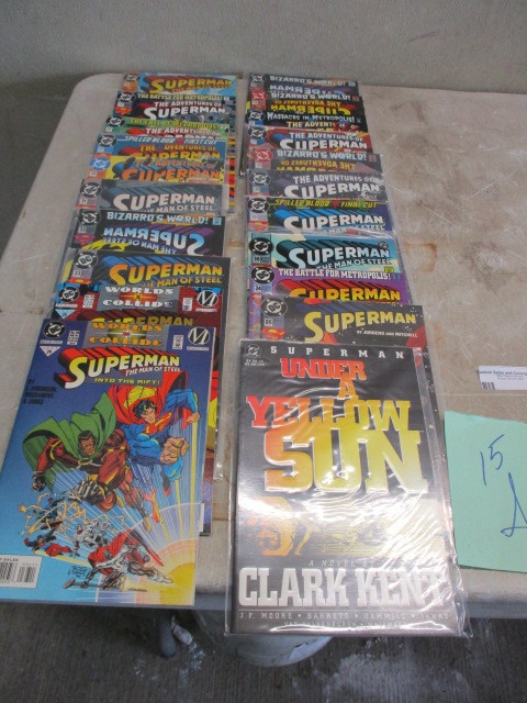 lot 8 image: Superman Comics