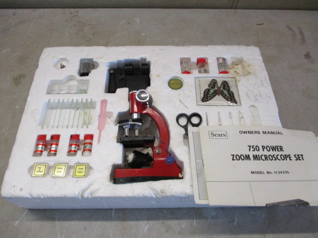 lot 31 image: Sears Microscope Set