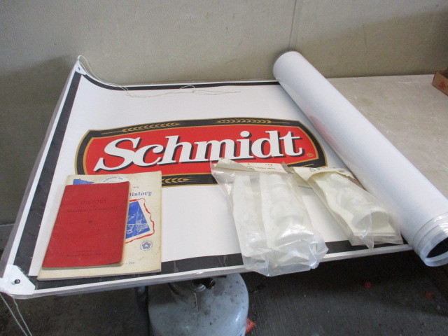 lot 56 image: Nertrand books, Schmidt Beer Sign, Herters Molds