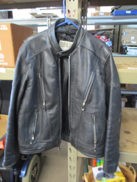lot 76 image: Wilson Motorcycle Leather Jacket