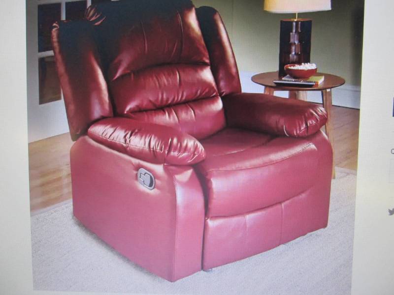 lot 10 image: Overstuffed Recliner open box Retai...