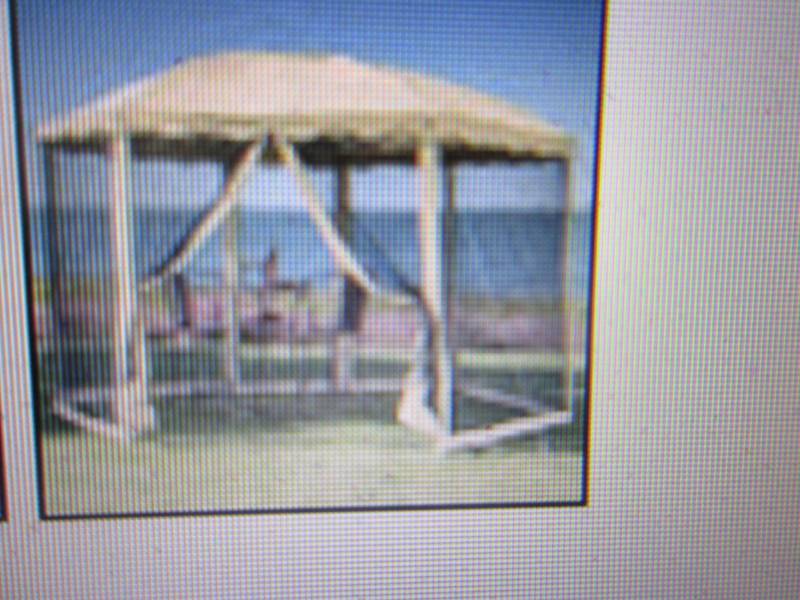 lot 37 image: Round Garden Gazebo open box Assemb...