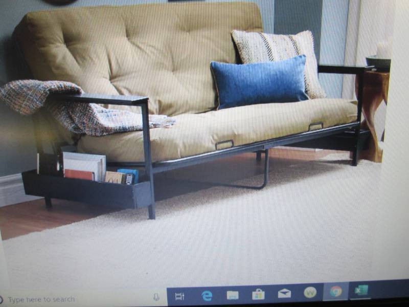 lot 87 image: Metal Futon Frame open box Retail $...