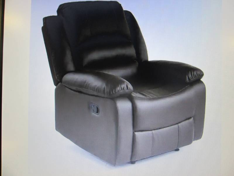 lot 104 image: Overstuffed Recliner open box Retai...