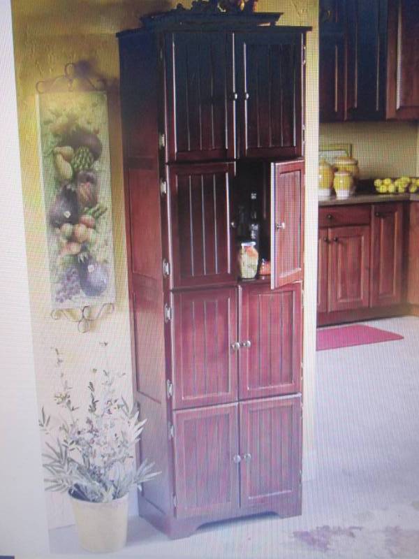 lot 126 image: 8 Door Wall Cabinet open box Retail...