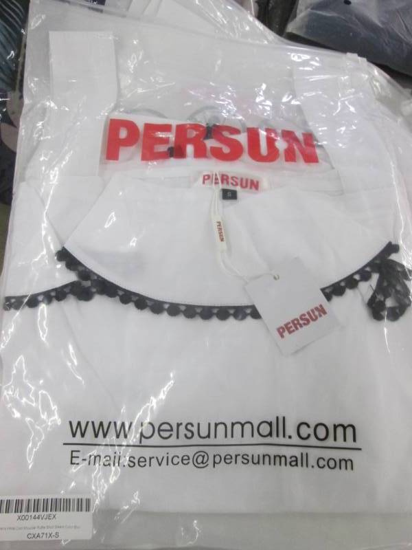 lot 204 image: 10 Small Persun Cold Shoulder Short...