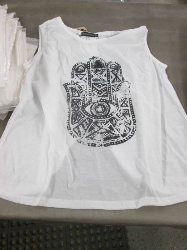 lot 209 image: 2 Assorted Sizes Ladies Ivory Tank...