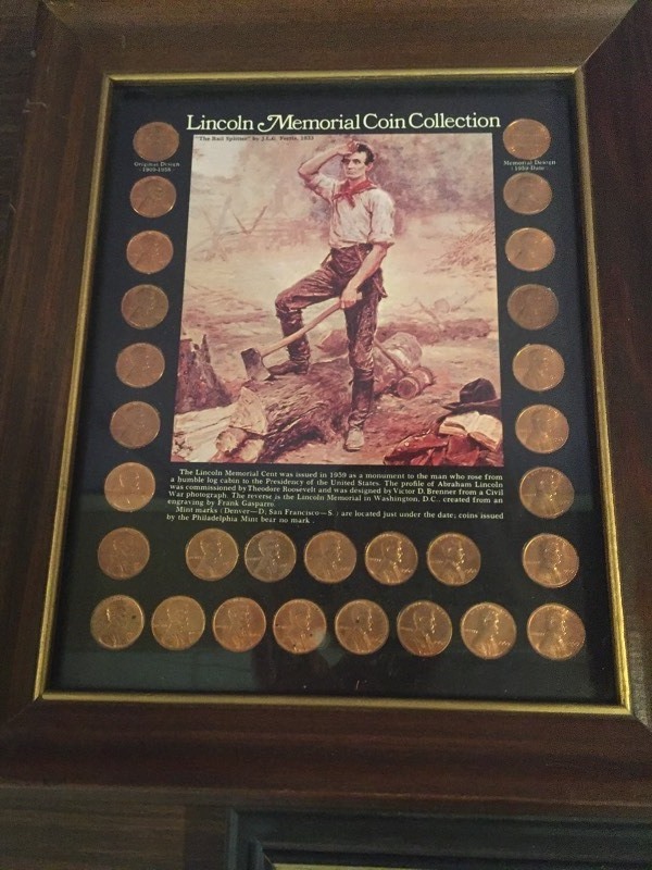 lot 29 image: Framed Coins