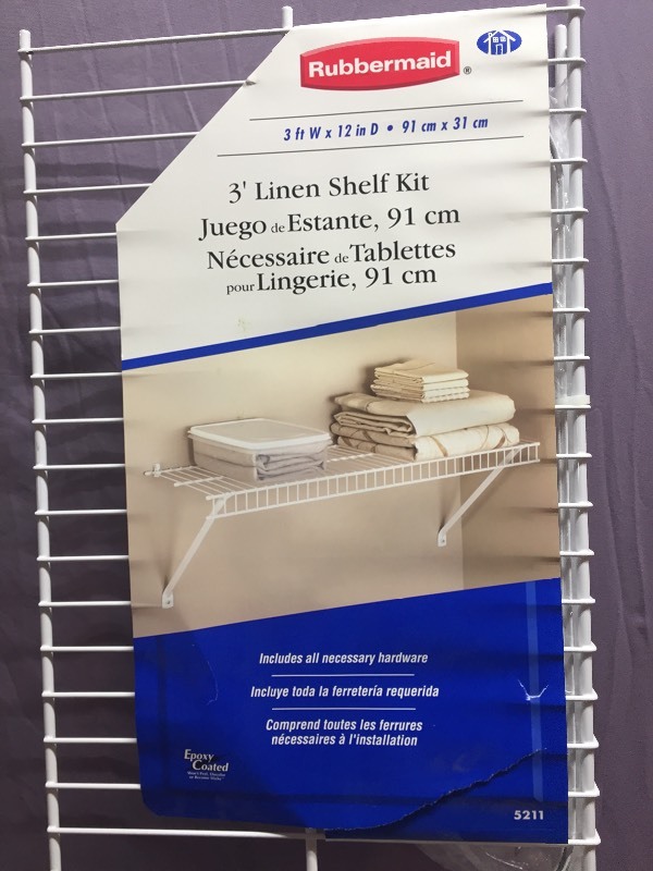 lot 32 image: New 3 Linen Shelf Kit