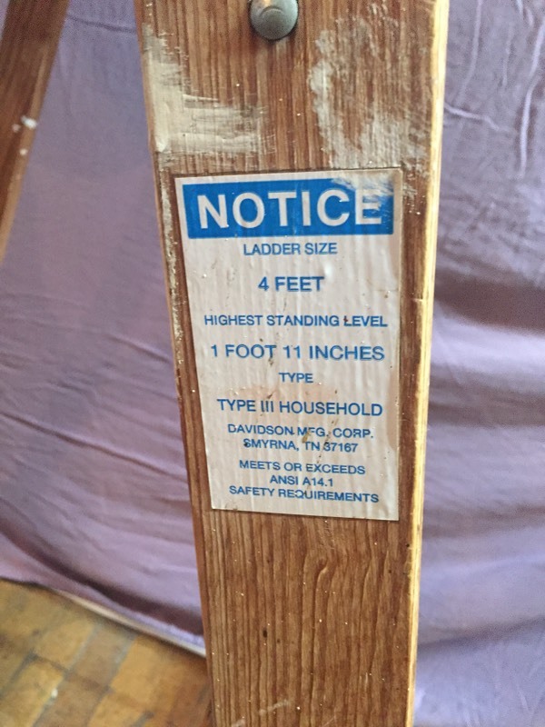lot 33 image: Ladder & Step Stoool