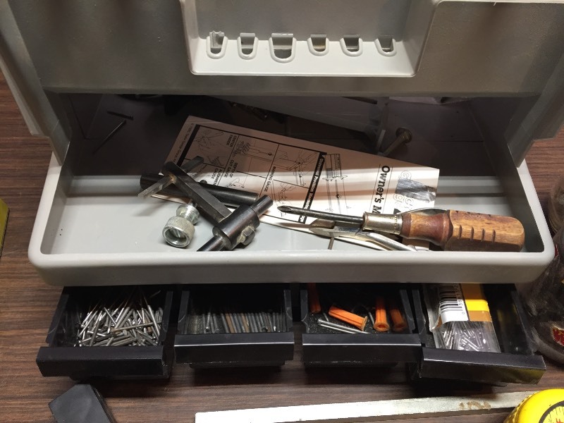 lot 72 image: Tool Caddy with Bins and Tools