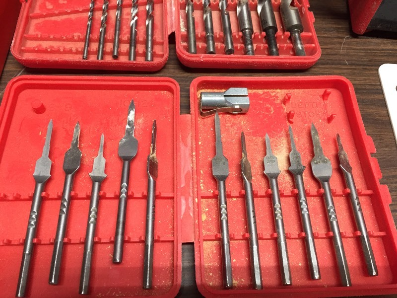lot 71 image: Drill Bits & Tool Caddy