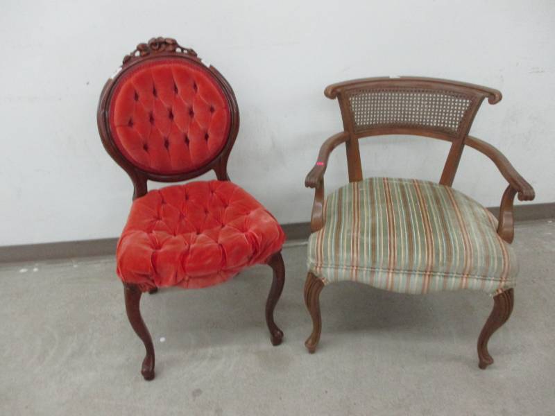 lot 42 image: Two old Antique Chairs