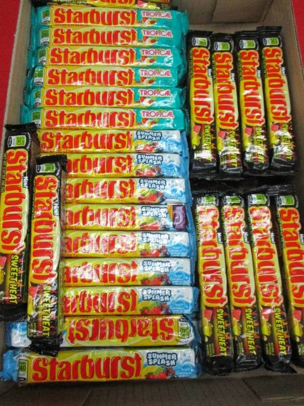 lot 124 image: 50 packs of starbursts