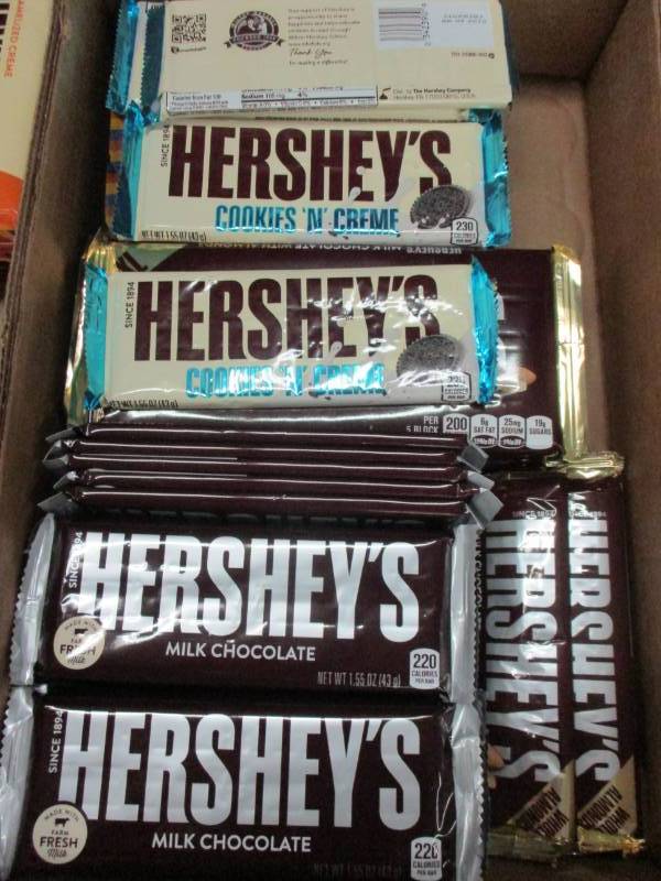 lot 134 image: 47 Herseys Candy Bars