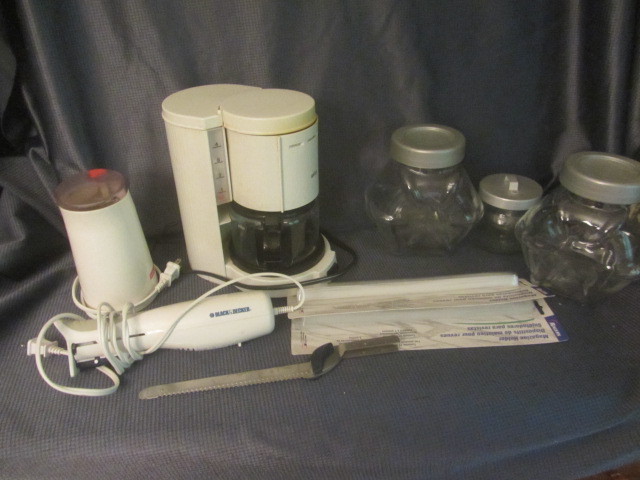 Coffee Maker & Grinder, Electric Knife