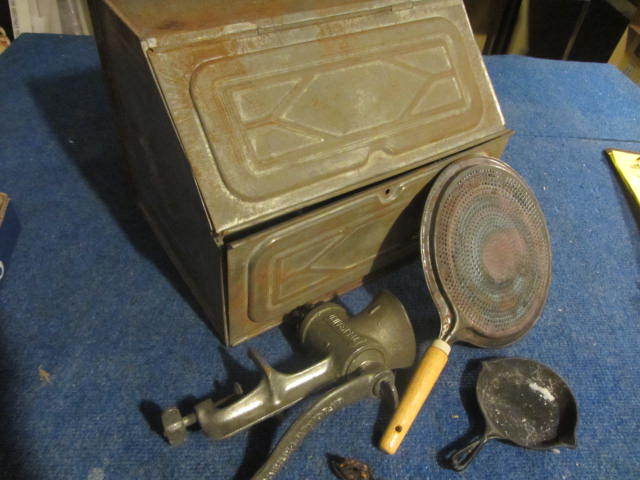 Vintage Bread Box & Kitchenwares