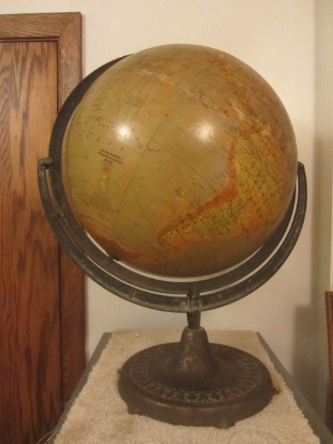 Rand McNally Metal Globe