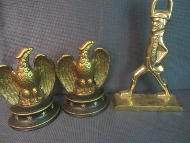 Brass Door Stop, Bookends