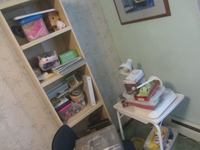 Shelf, Table, Chair